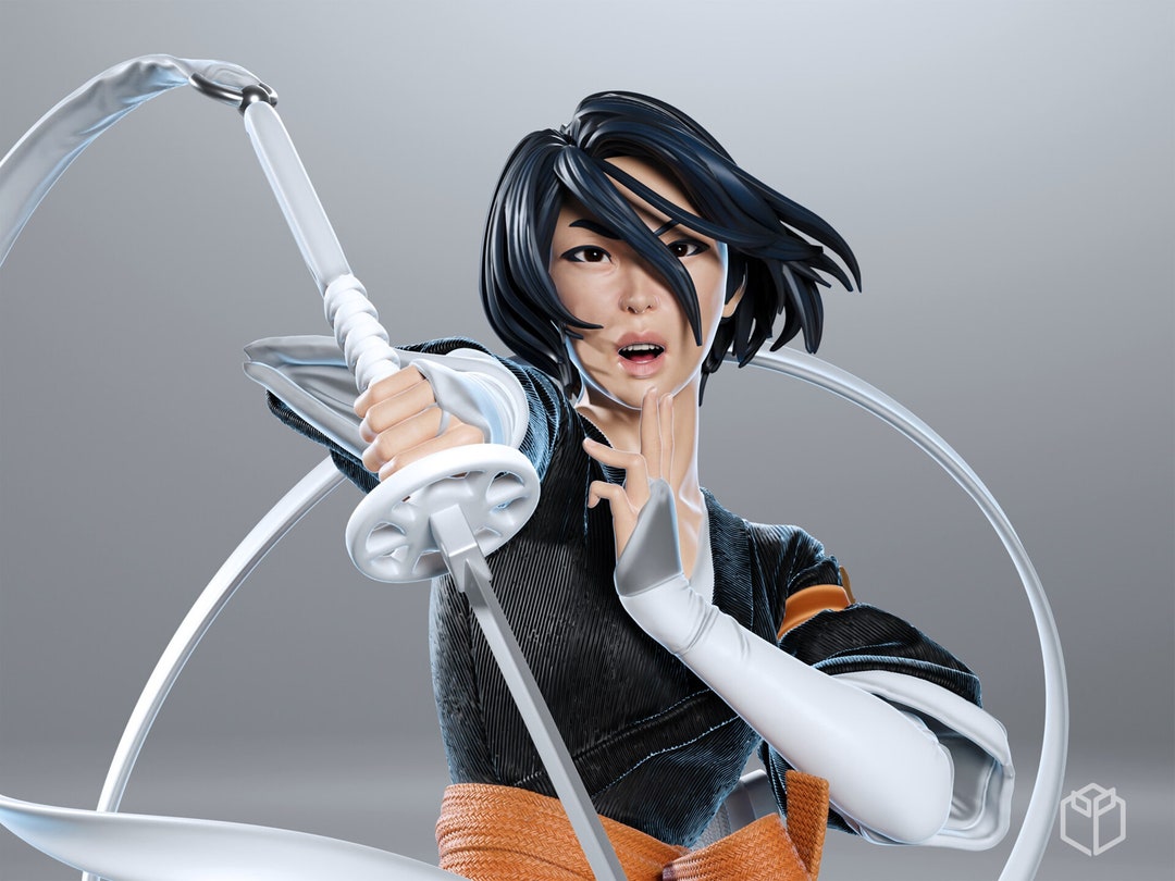 Rukia_v2_blech_fan Art /resin Scale Model Unpainted or Fully Painted - Etsy