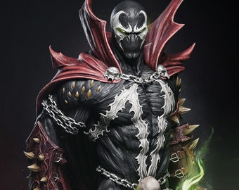 Spawn_ Fan Art  Resin scale model for assembly and painting or completely painted