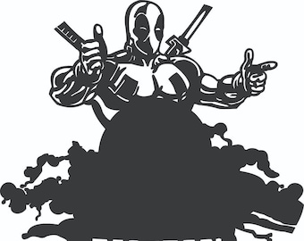 Deadpool Decal/Vinyl stickers& decals for cars/Vinyl Decal/Laptop sticker/Bumper sticker