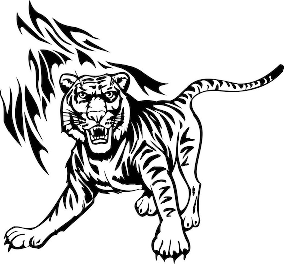 Tiger Decal/vinyl Stickers& Decals for Cars/vinyl Decal/laptop Etsy