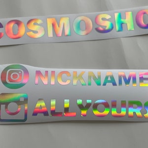 Instagram Holographic Car Decal/Car Sticker.Vinyl Decal