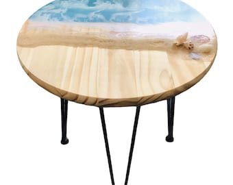 Mesa de centro de resina epoxi, mesa de centro, mesa de resina, mesa de alta gama, decoración del hogar.epoxy resina mesa redonda