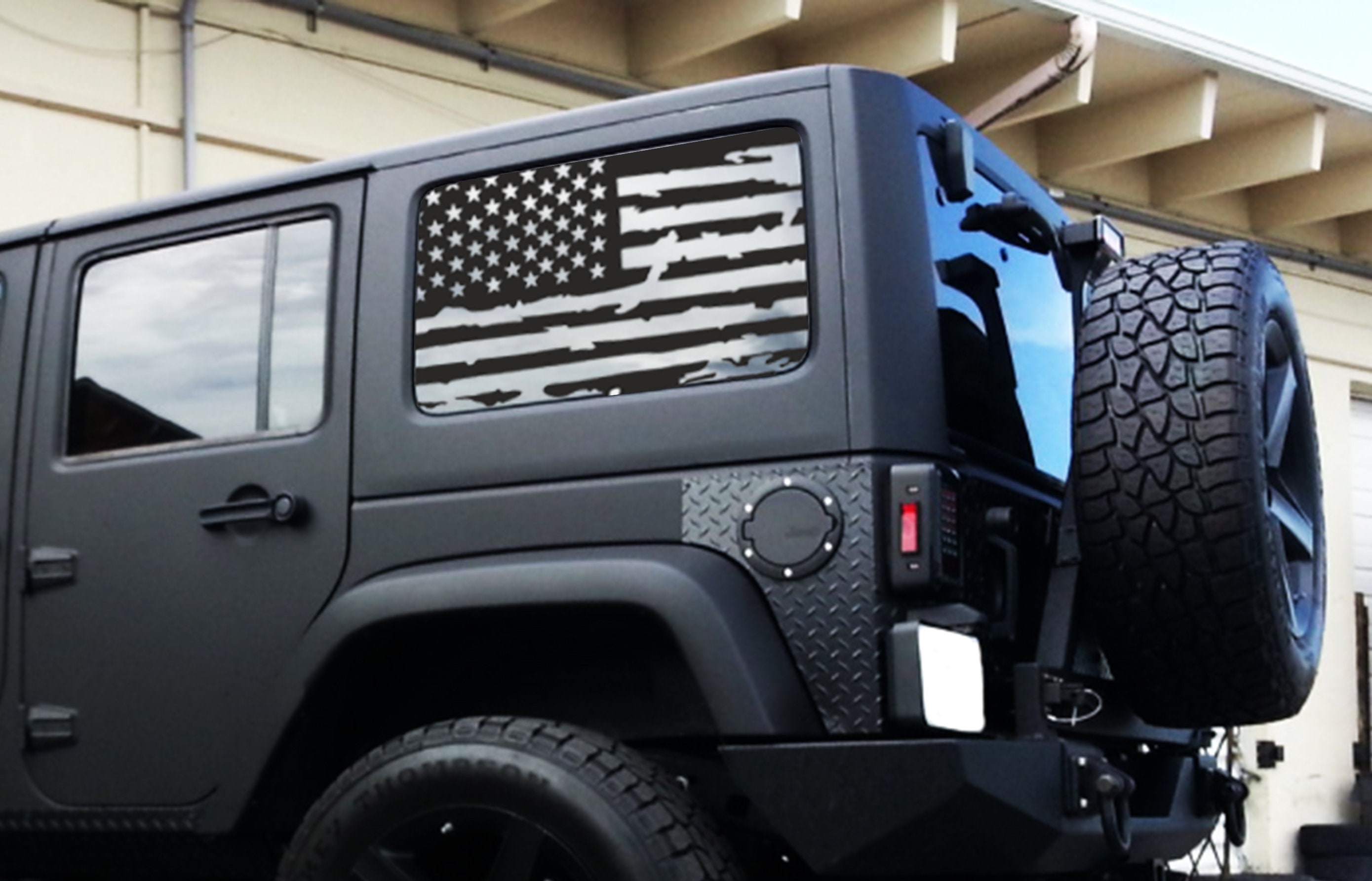 American Flag Decal Jeep Wrangler - Etsy Hong Kong