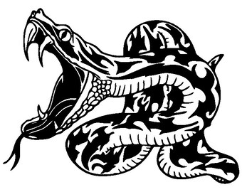 Calcomanía de serpiente/pegatinas de vinilo y calcomanías para automóviles/calcomanía de vinilo/pegatina para portátil/pegatina para parachoques