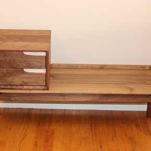 Gossip Bench/Entry Bench Mid Century Modern Style immagine 4