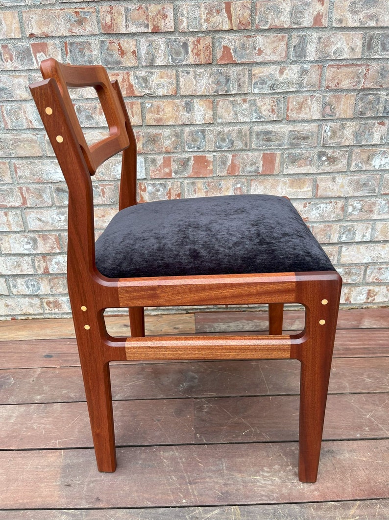 Dining Chairs Modern, Walnut Dining Chair, Mid Century Modern Chair, Wood Dining Chairs, Kitchen Chair, Table Chair, Living Room Chair Mahogany