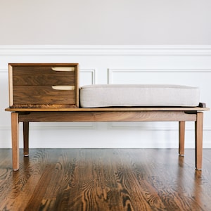 Gossip Bench/Entry Bench Mid Century Modern Style