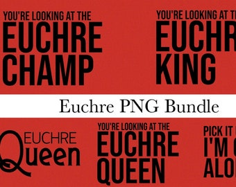 Euchre PNG Bundle, Transparent Background