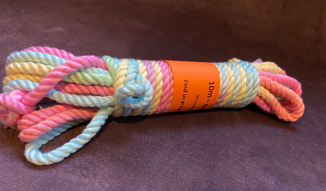 Pastel Roping 6mm Bamboo Pink Pastel Rainbow Rope for Shibari/rope Play - Etsy