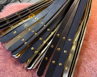 The Imperial Black flogger with reclaimed ebonised hardwood handle