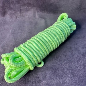 10m of UV Glow in the Dark Rope for Shibari/rope play