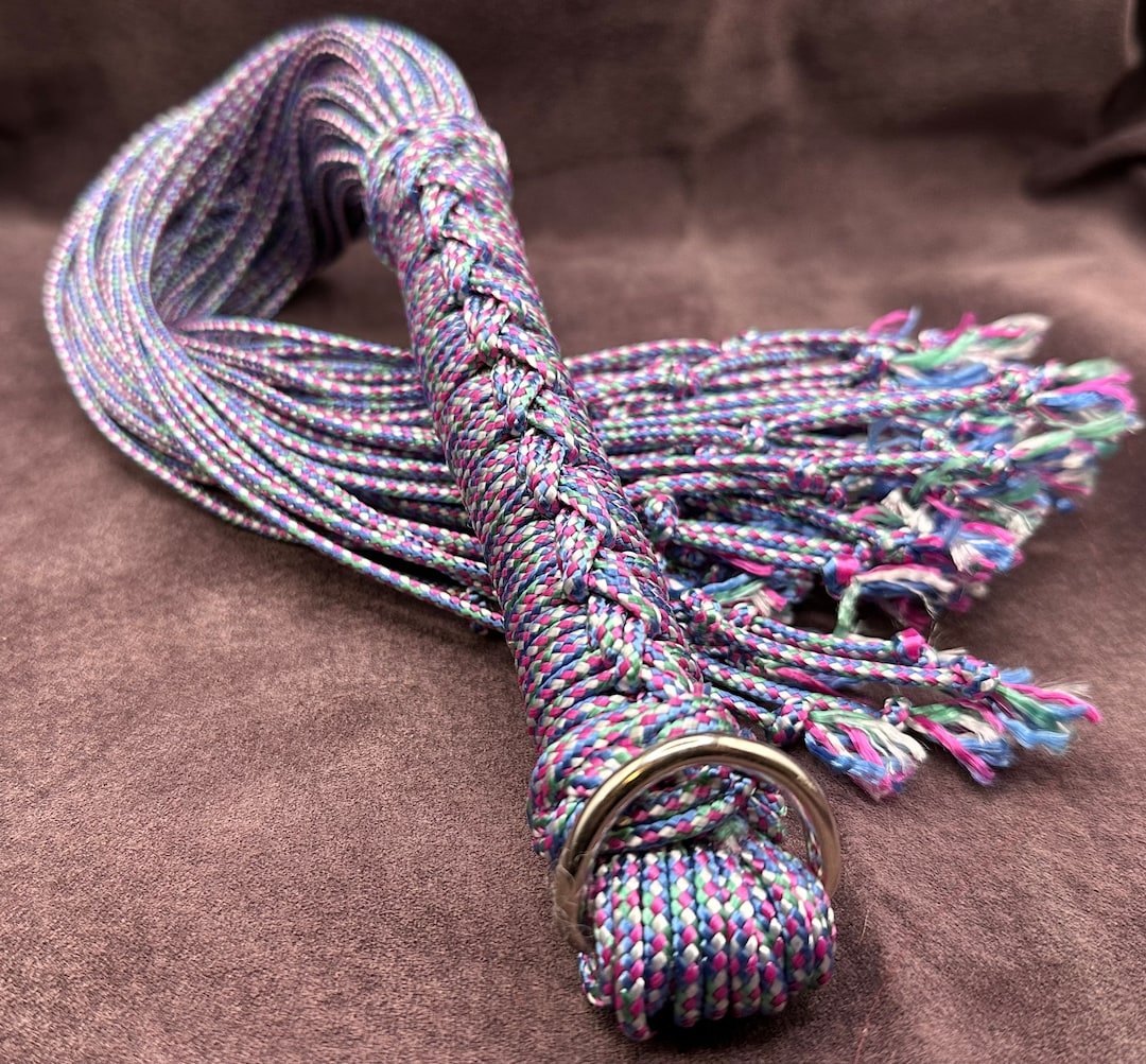Unicorn Coloured 3mm Recycled Rope PPM Flogger - Etsy