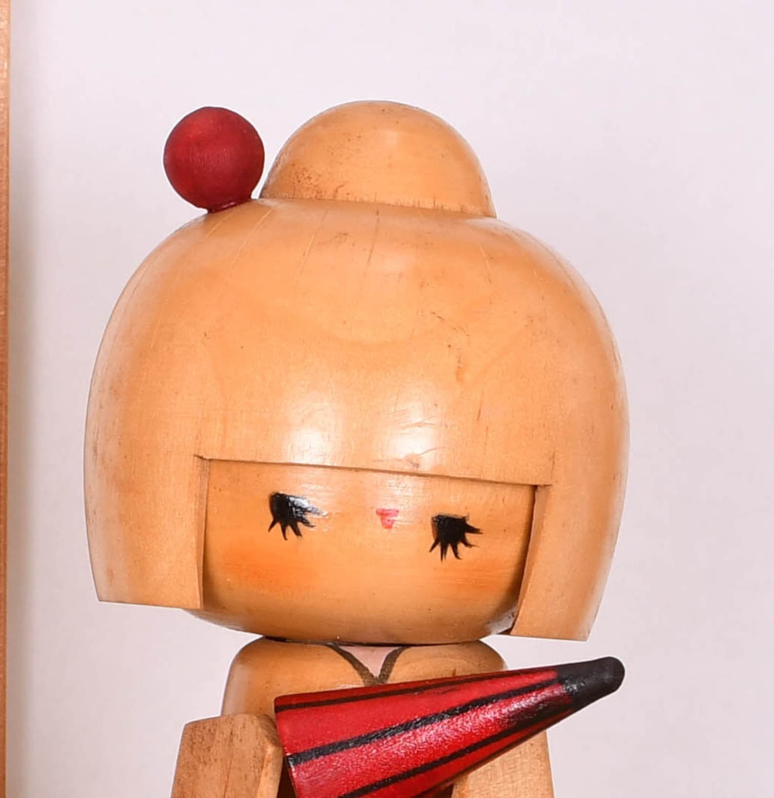 Japanese wooden dolls vintage secondhand kokeshi dolls sold Etsy