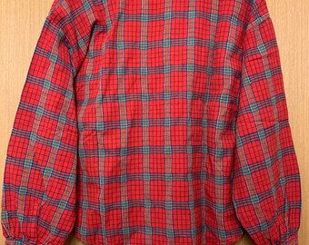 Red Plaid Shirt - Etsy UK