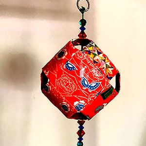 Kusudama origami ornament, Christmas ornament, home decor ornament