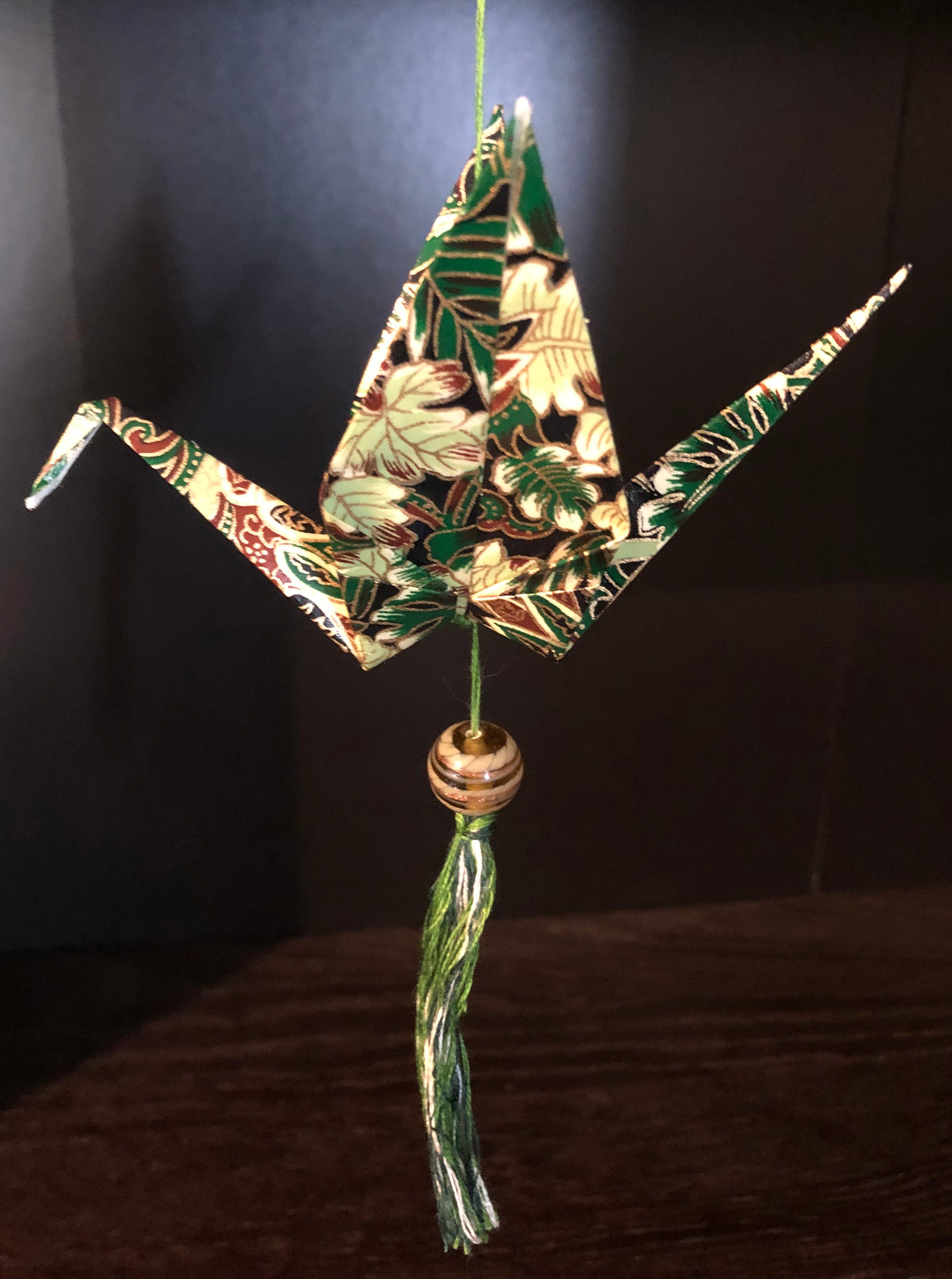 Origami Crane Ornament Large Christmas ornament Home Decor Etsy