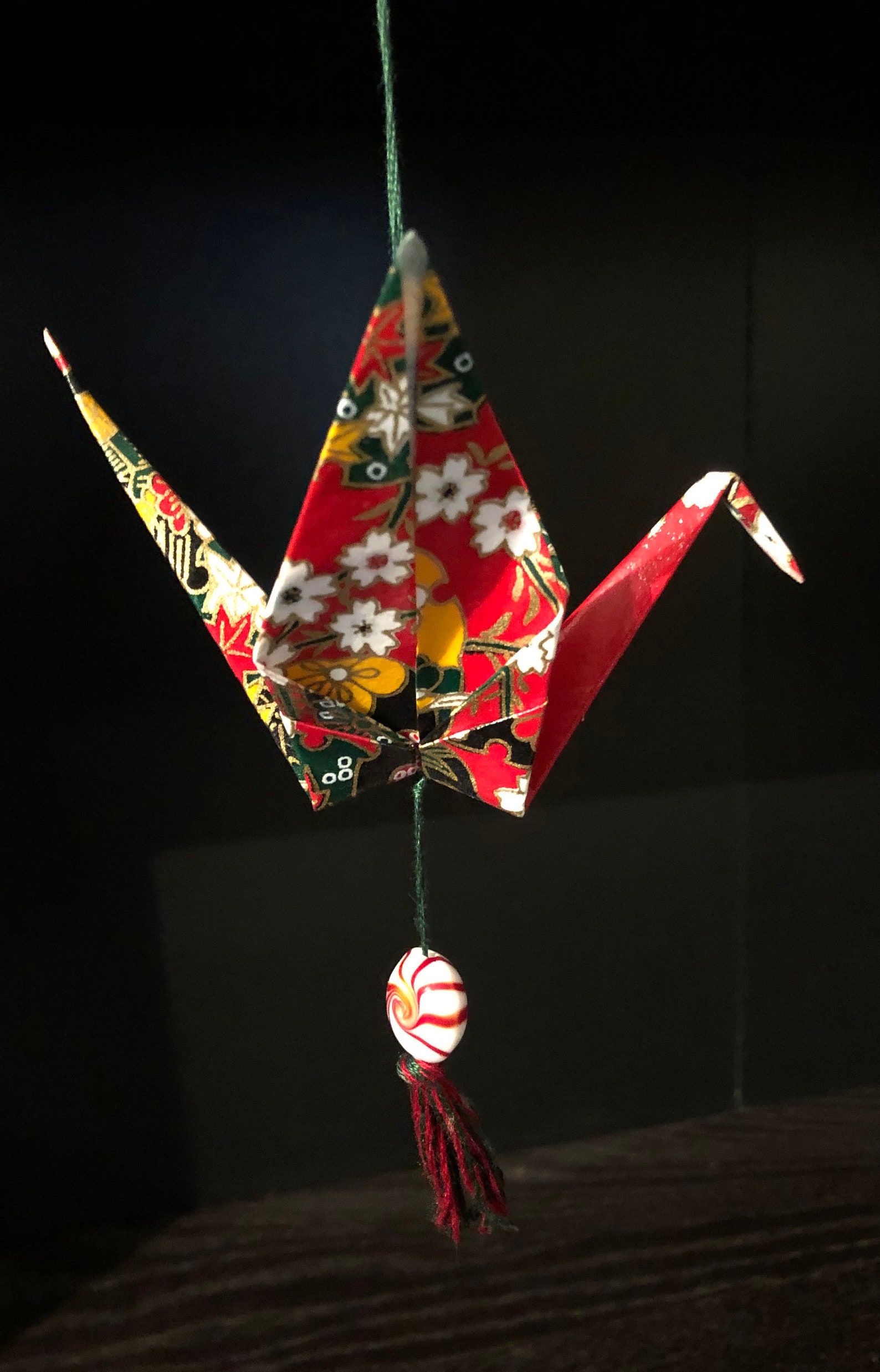 Origami Crane Ornament Large Christmas ornament Home Decor Etsy