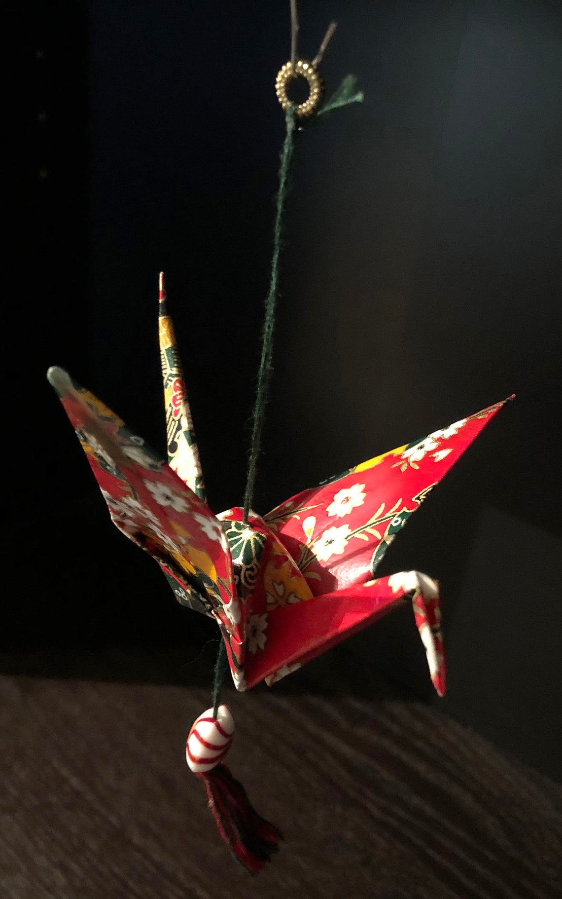 Origami Crane Ornament Large Christmas Ornament Home Decor Etsy