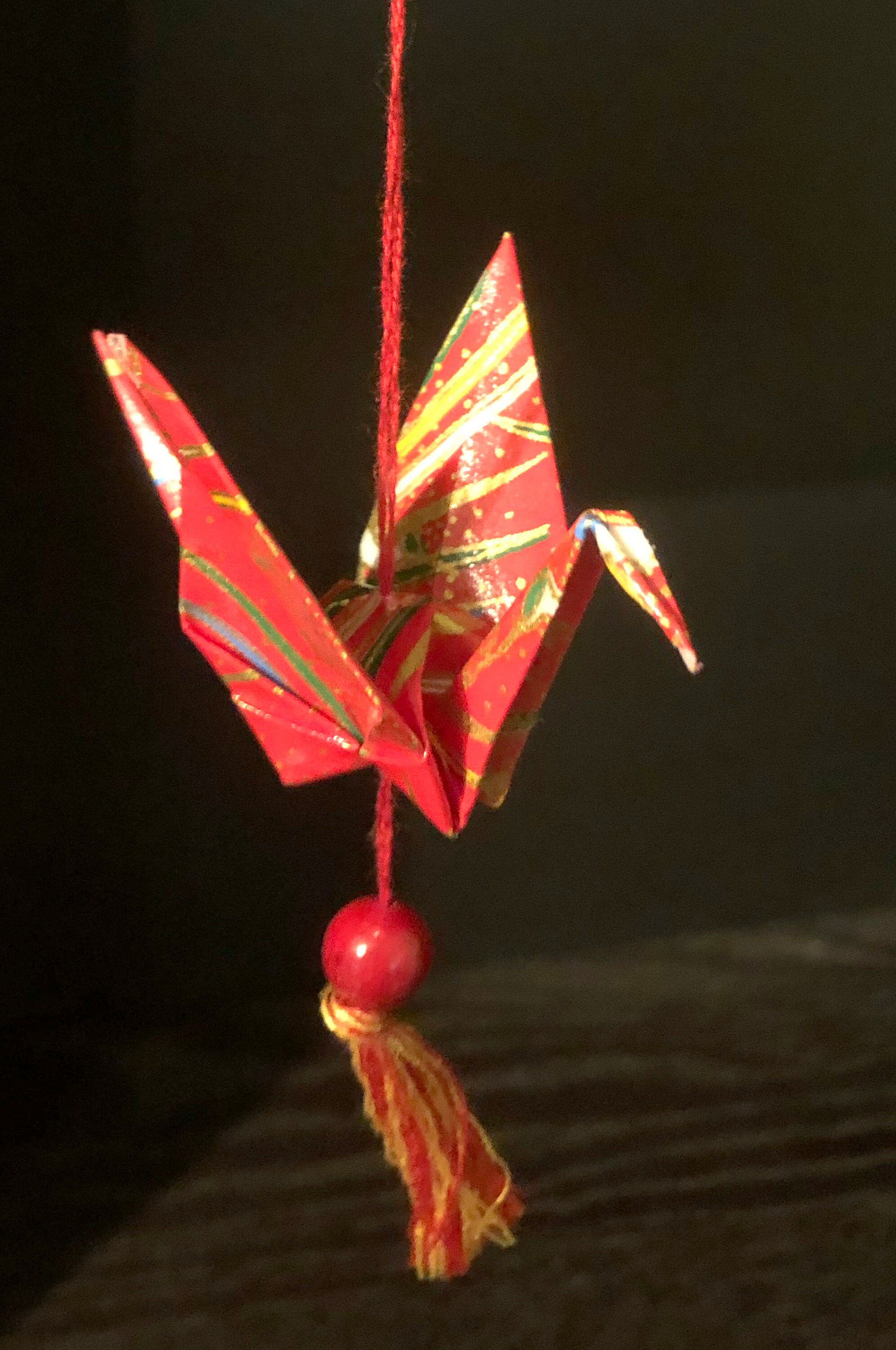 Crane Christmas Ornament 