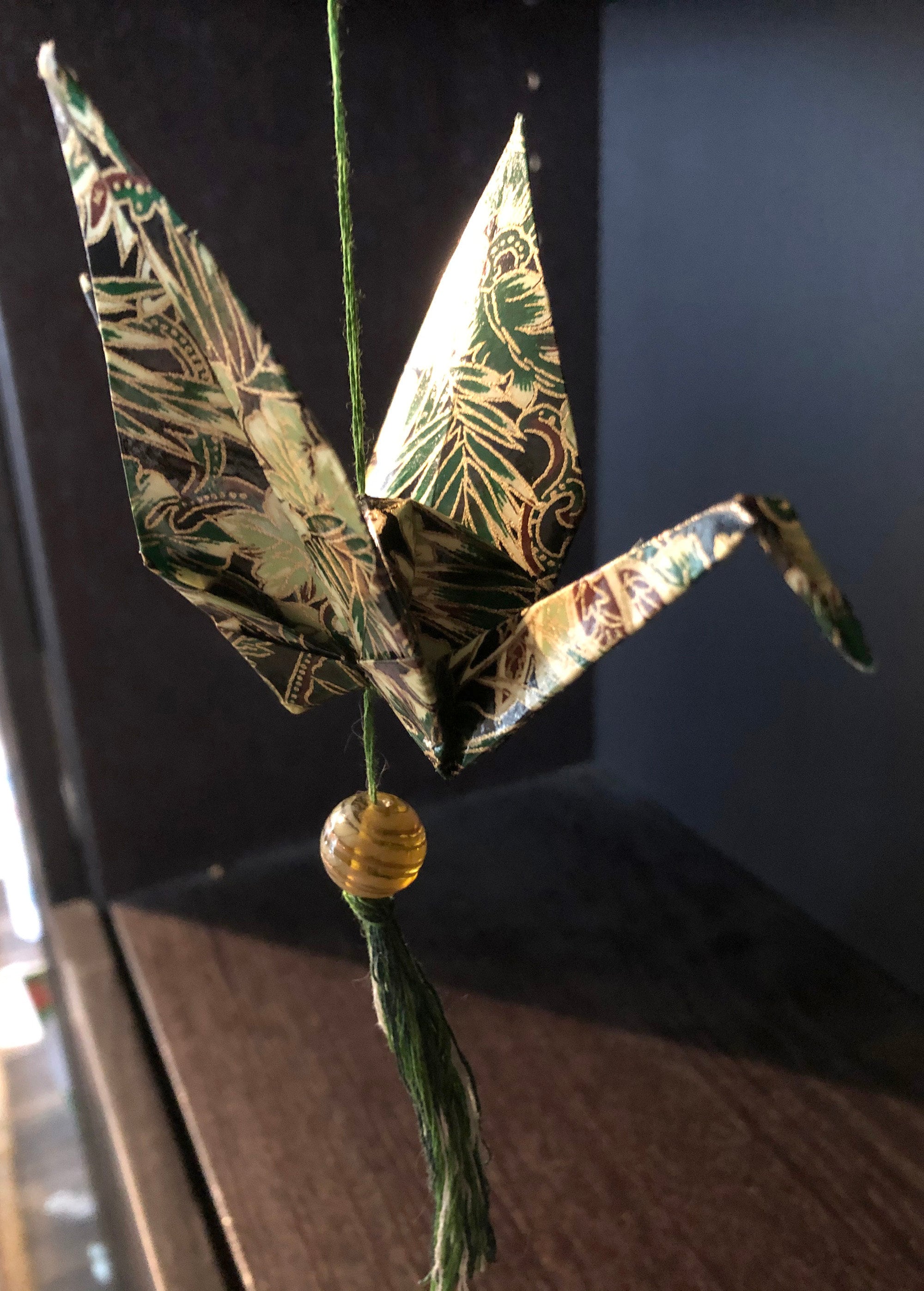 Origami Crane Ornament Large Christmas ornament Home Decor Etsy