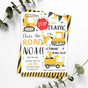 Construction Birthday Party Etsy