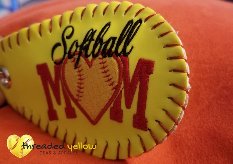 Personalized Softball Mom Keychain Softball Mom Gift Etsy
