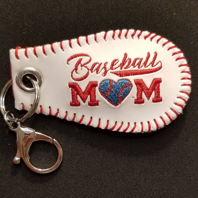 Baseball Mom Keychain Personalized Gift Baseball Mama Love Etsy