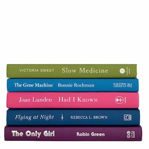 Pink Books with Coordinating Colors - Decorative Books -  Staging Books - Real Books  - Coffee Table Books - Dorm Decor - Colorful Books