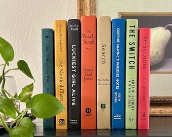 Decorative Hardcover Books – Mixed Color Set for Home Décor, Airbnb and Real Estate Staging