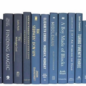 Blue Books, Decorative Books, Coffee Table Books, Staging Books, Coastal Decor, Decorative Books for Decor, Blue Decor, Books by Color