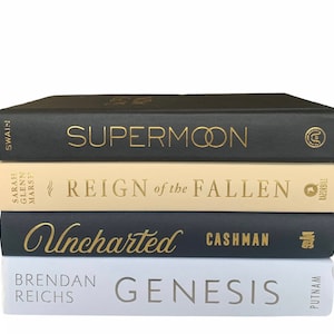 Black, Beige, and White Books - Decorative Books - Staging Books - Bookcase Decor - Bookshelf Decor - Coffee Table Books - Real Books