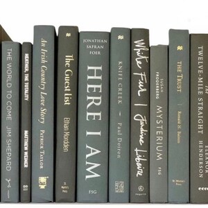 Gray Decorative Books: Modern Hardcover Book Set for Staging