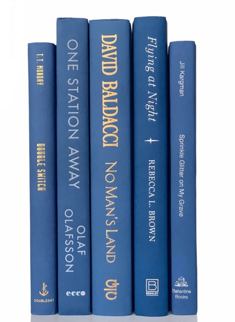 Blue Books Coastal Books Beach Books Decorative Books Etsy