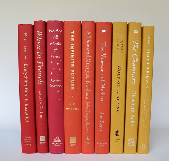 Orange Books Red Books Yellow Books Autumn/Fall Etsy