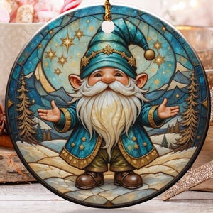 Wichtel-Verzierung, Winterszenen-Verzierung, wunderliche Dekor, Feiertags-Geschenk-Idee, Weihnachtsgeschenk, Hauptdekor, Fantasy-Kunst