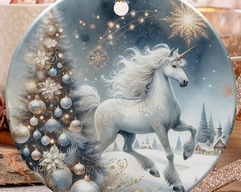 ユニコーン レインボー オーナメント ファンタジー ガーリー