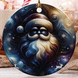 Santa Claus Wall Ornament Christmas Home Decor Festive Santa Decoration Holiday Gift Santa Art Christmas Wall Hanging