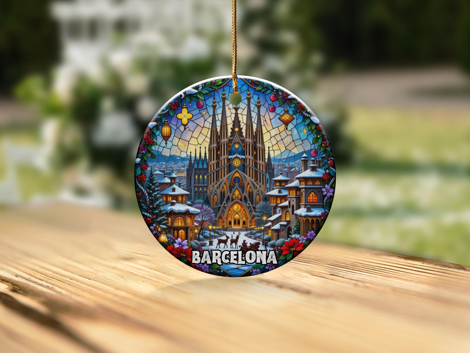 バルセロナのオーナメント、サグラダ・ファミリアのクリスマス