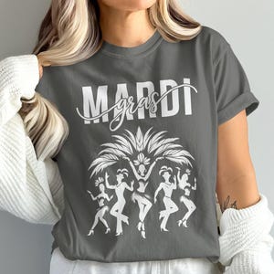 T-shirts Mardi Gras Couleurs Confortables, Danseuses, Vêtements De Fête, Hauts De Fête, Costume De Carnaval, Style Nouvelle-Orléans, Vêtements De Festival