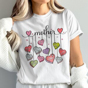 Comfort Colors Mother T-Shirt Heart Tee, Cute Mother T-Shirt, Mother&#39;s Day Gift, Mother&#39;s Heart Tee, Family Love Shirt, Adorable Mother Tee