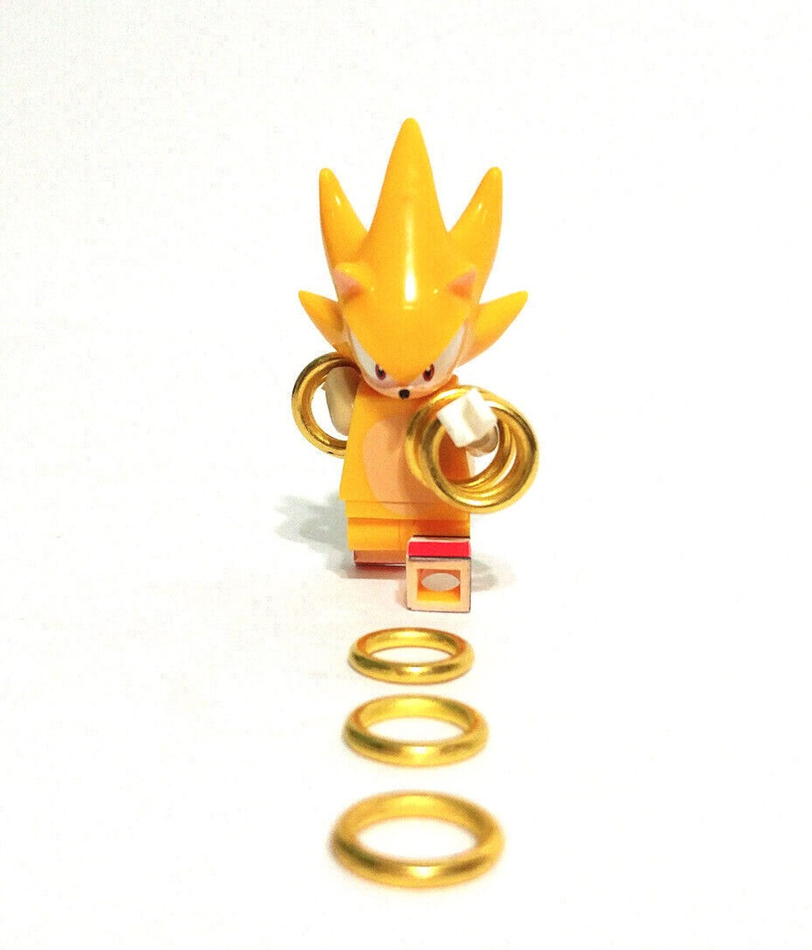 Sonic The Hedgehog Gold 9 Mini Metal Power Rings Game Etsy