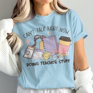 Comfort Colors Lehrer Sachen T-Shirt, lustiges Lehrer Shirt, süßes Lehr-T-Shirt, Geschenk für Lehrer, Schulanfang
