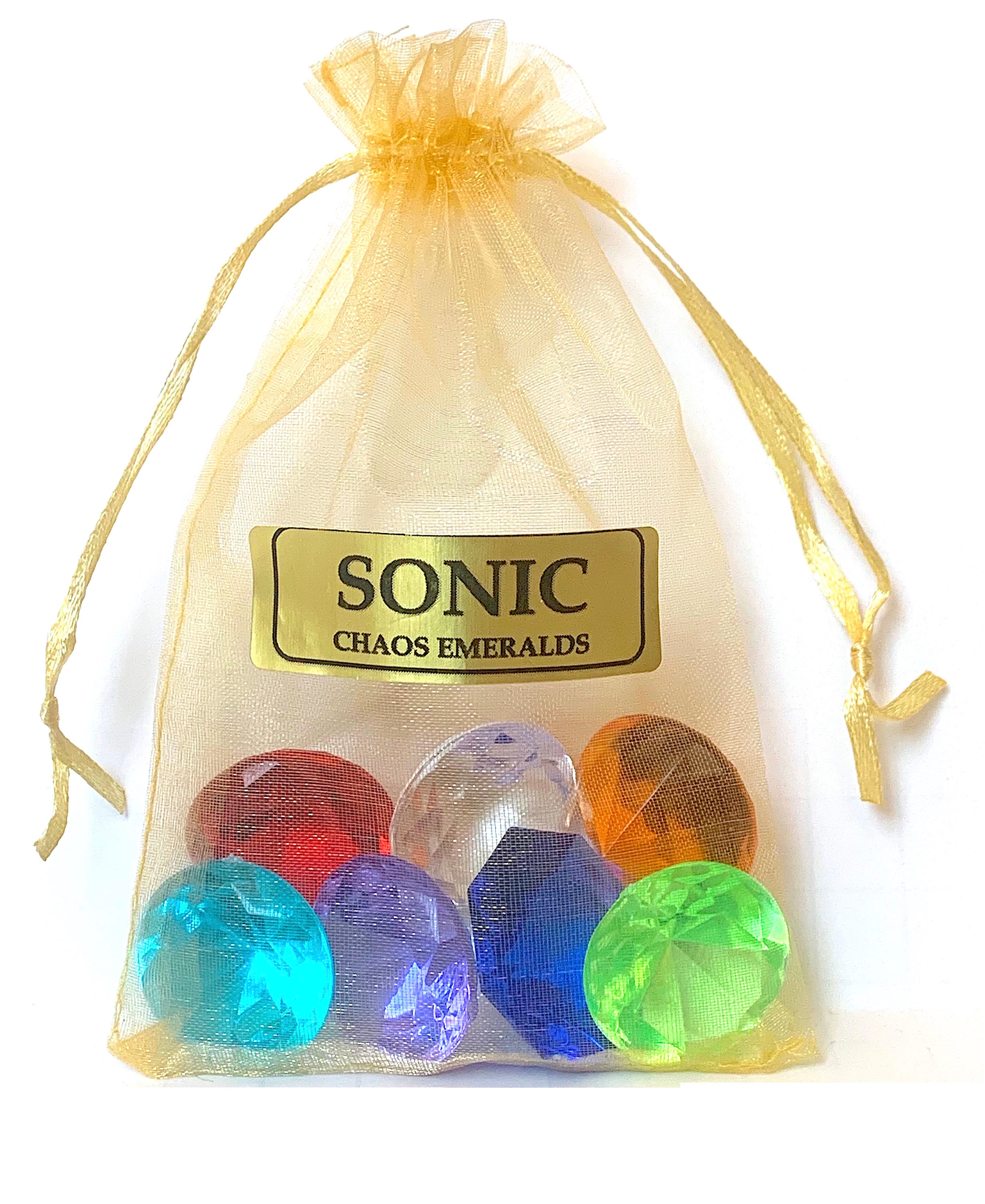 Sonic 7 Chaos Emeralds In A Bag Etsy