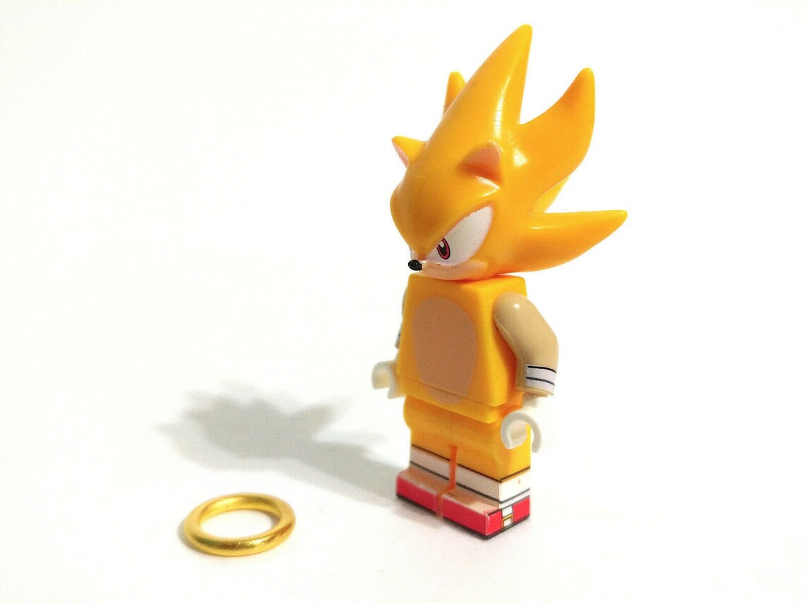 Sonic The Hedgehog Gold 9 Mini Metal Power Rings Game Etsy