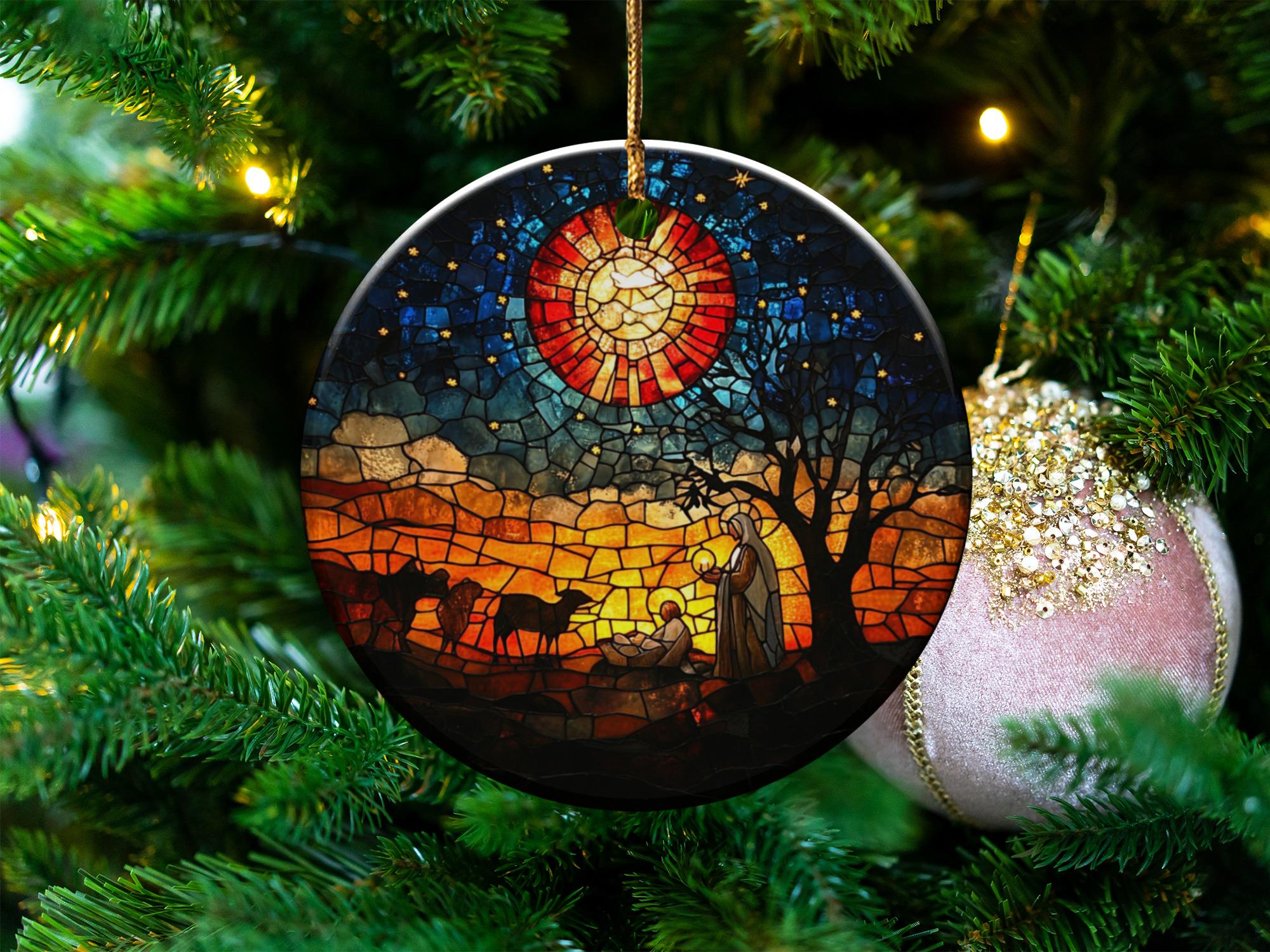 キリスト降誕の飾り、宗教的なクリスマスの飾り、クリスマスツリーの飾り、クリスマスギフトの飾り - Etsy 日本, image size:2000x1500