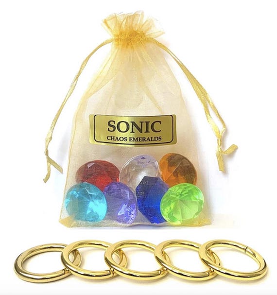 ソニック - カオスエメラルド 7 個 - 7 個セット - バッグ入り - Etsy 日本