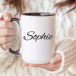 Custom Name Mug,  Coffee Cup, Customizable Name Gift, Unique Name Mug, Custom Text Mug,  Cup, Name on Mug