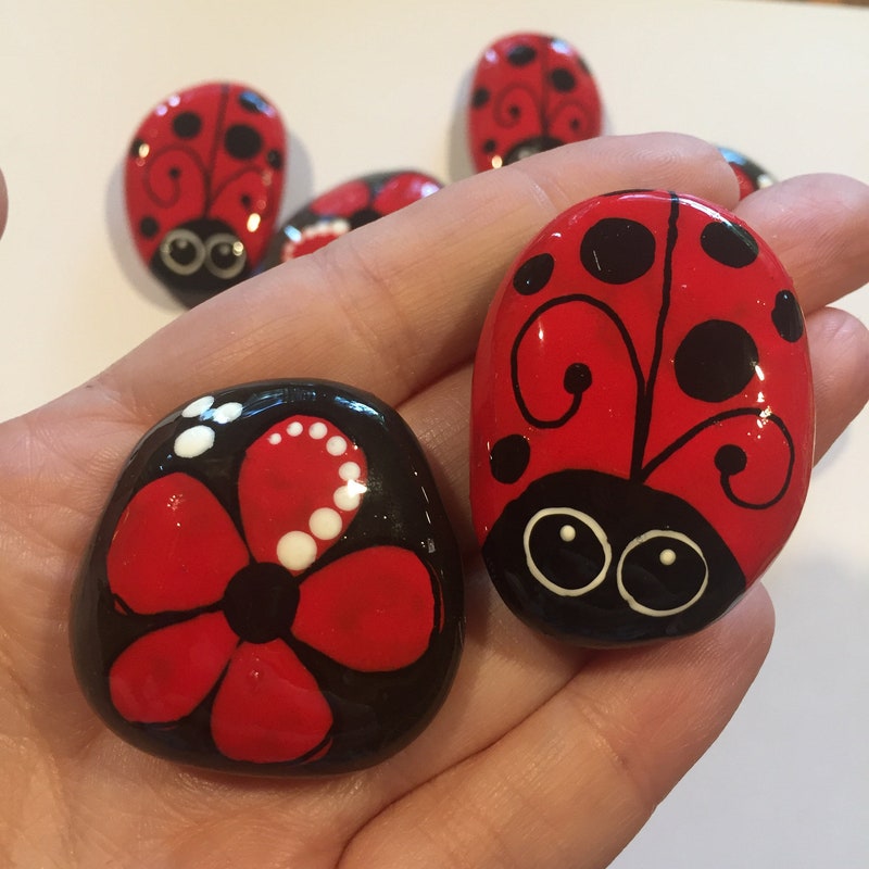 Hand Painted Rocks Hand Painted Rocks - Etsy