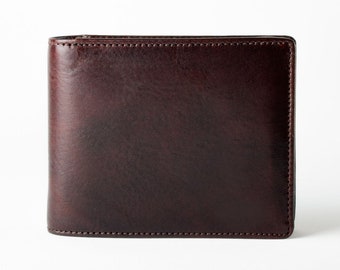 Blackwood Bifold Jumbo Genuine Leather Wallet 16 Card Slot - 2 x ID Windows Gift Boxed