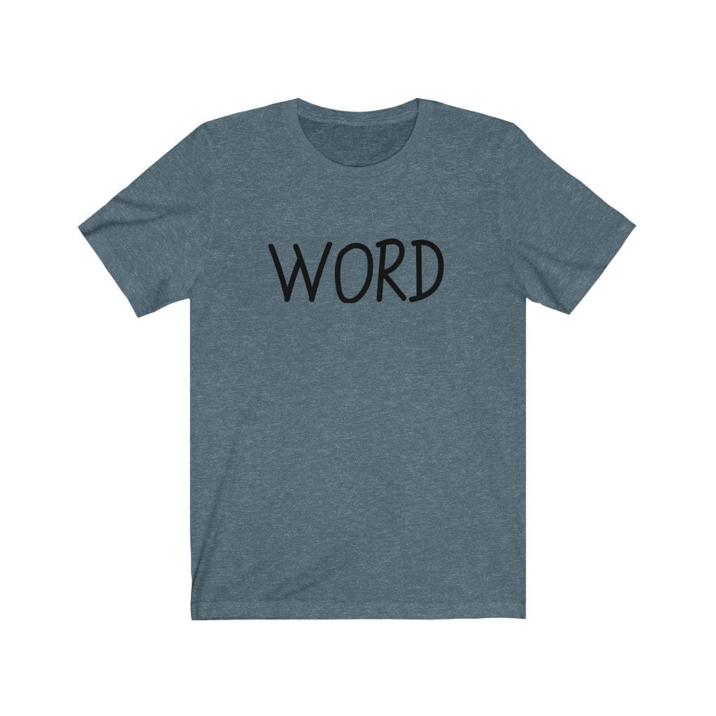 Word Shirt Vintage 80s Slang Throwback Tee Retro 1980s Etsy